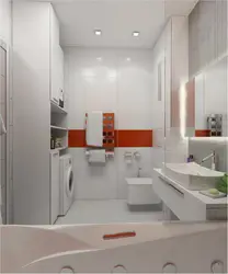 Интерьер ванной однокомнатной квартиры