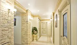 Design Of The Entire Hallway With Artificial Stone
