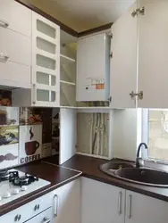 Kitchen Design With One Window And Boiler