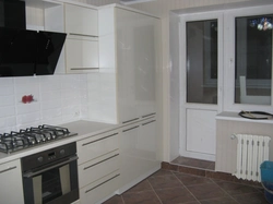 Kitchen design with one window and boiler