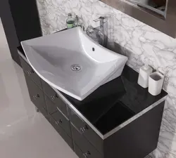 Шкаф фотосуреті бар ваннаға арналған раковиналар