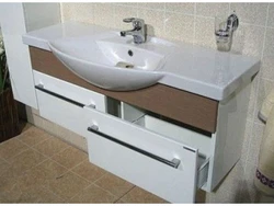 Bathroom sinks with cabinet photo