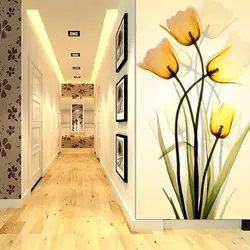 Flowers in the hallway interior photo