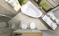 Bathroom Design With Triangular Bathtub