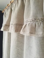 Linen Curtains For The Kitchen Photo