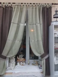 Linen Curtains For The Kitchen Photo