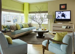 Living room color design and interior photo