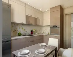 Photo of kitchens in a corner apartment 8 square meters