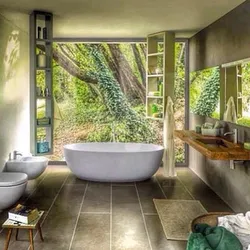Eco style bath interior