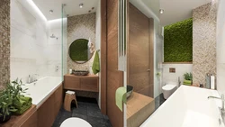 Eco style bath interior