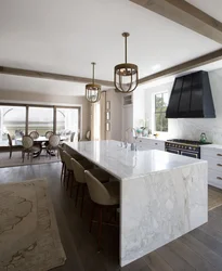 Kitchen in marble style photo