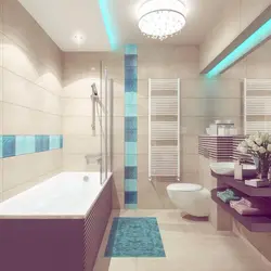 What color goes with turquoise in the bathroom interior