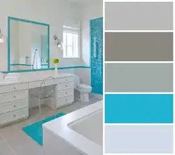 Какой цвет сочетается с бирюзовым в интерьере ванной
