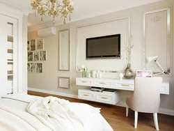 White Bedroom Living Room Design