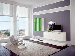 Дизайн белой спальни гостиной