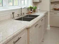 Countertop for the kitchen in the interior photo which is better