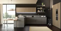 High kitchen interior