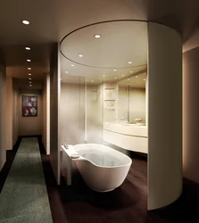 Bathroom Design With Semicircular Bathtubs