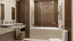 Интерьер ванной из керам плитки