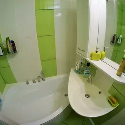 Corner Bathroom Combined With Toilet Photo