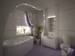 Corner bathroom combined with toilet photo
