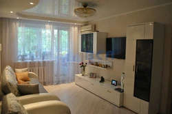 Design Of A Living Room In An Apartment With A Balcony Photo Of A Panel House