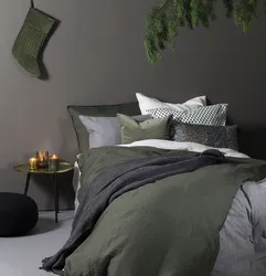Khaki bedroom design