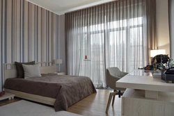 Занавески в спальню в современном стиле дизайн