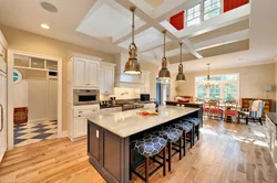 Kitchen with 3 meter ceilings design