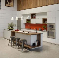 Кухня с потолками 3 метра дизайн
