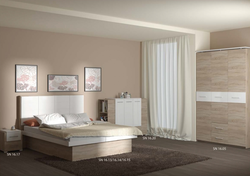 Cappuccino color in the bedroom interior