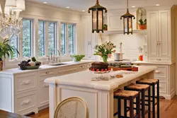 One Wall Of A Different Color In The Kitchen Interior