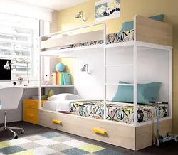 Bedroom With Bunk Bed Interior