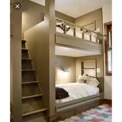 Bedroom with bunk bed interior