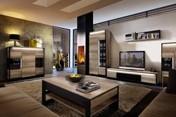 Glossy living rooms in the interior photo