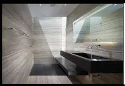 Travertine In The Bathroom Interior Photo