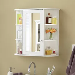 Wall cabinet in the bathroom photo