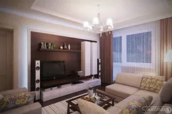 Corner living room design photo