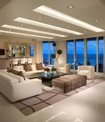 Living room design in the house views