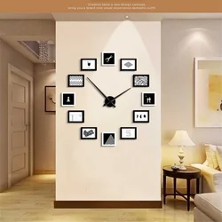Wall clock in the hallway in the interior