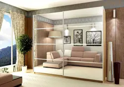 Wardrobe in the living room, creating the interior