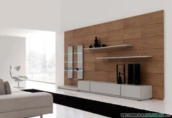 Living room walls in minimalist style photo