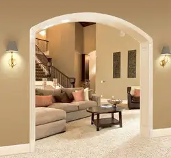 Arch In The Living Room Design Photo Real