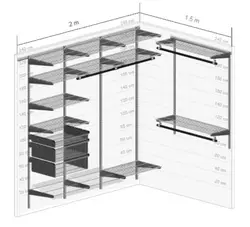 Wardrobe room designs with photo dimensions