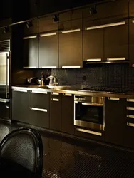 Black And Brown Kitchen Design