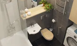 Bathroom without sink interior