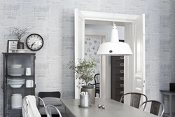 Kitchen in gray tones design wallpaper