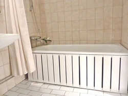 Do-it-yourself sliding bath screen photo