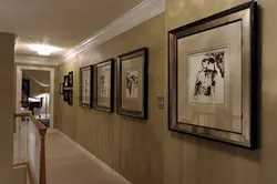Paintings In A Small Hallway Interior