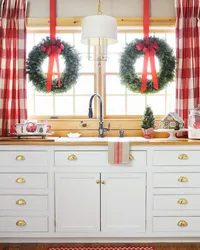 Photo Of A Kitchen Decorated For The New Year